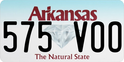 AR license plate 575VOO