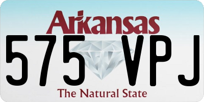 AR license plate 575VPJ
