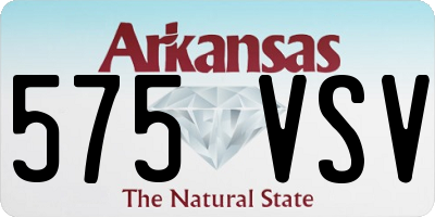 AR license plate 575VSV