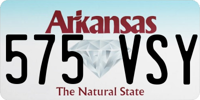 AR license plate 575VSY