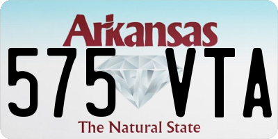 AR license plate 575VTA