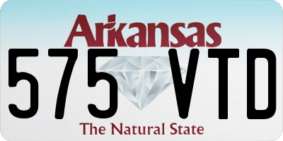 AR license plate 575VTD