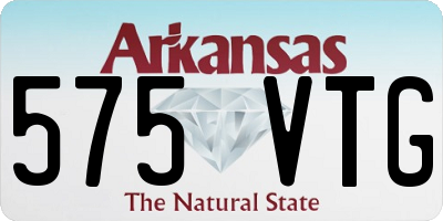 AR license plate 575VTG