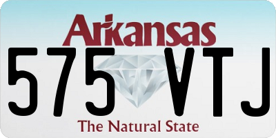 AR license plate 575VTJ