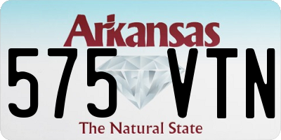 AR license plate 575VTN