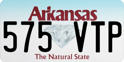 AR license plate 575VTP