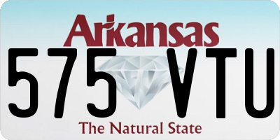 AR license plate 575VTU