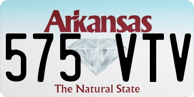 AR license plate 575VTV