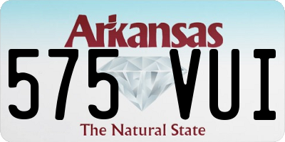 AR license plate 575VUI