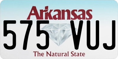AR license plate 575VUJ