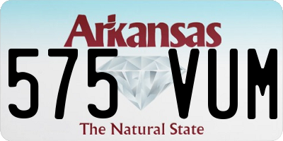 AR license plate 575VUM