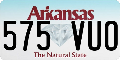 AR license plate 575VUO