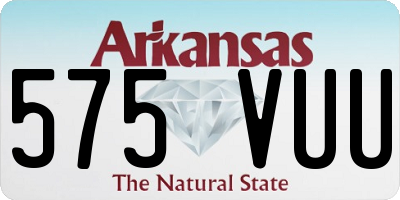 AR license plate 575VUU