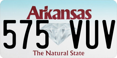 AR license plate 575VUV