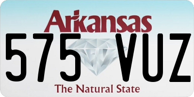 AR license plate 575VUZ
