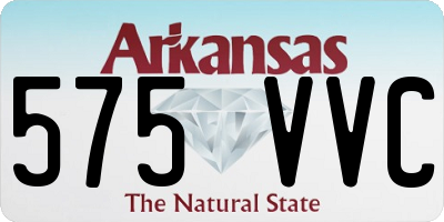 AR license plate 575VVC