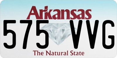 AR license plate 575VVG