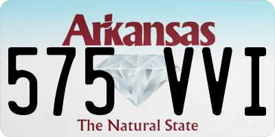 AR license plate 575VVI