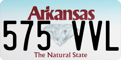 AR license plate 575VVL