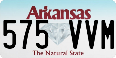 AR license plate 575VVM