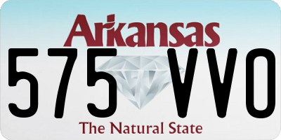 AR license plate 575VVO