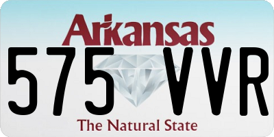 AR license plate 575VVR