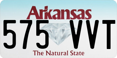 AR license plate 575VVT