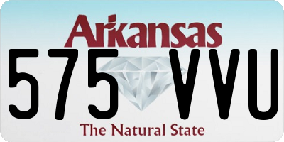 AR license plate 575VVU