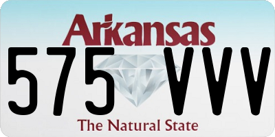 AR license plate 575VVV