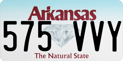 AR license plate 575VVY