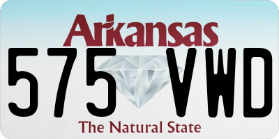 AR license plate 575VWD