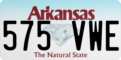 AR license plate 575VWE
