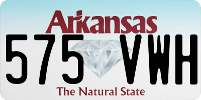AR license plate 575VWH