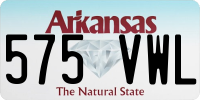 AR license plate 575VWL