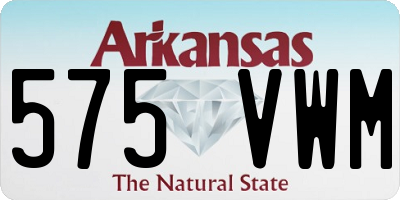 AR license plate 575VWM