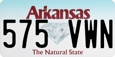 AR license plate 575VWN