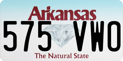 AR license plate 575VWO