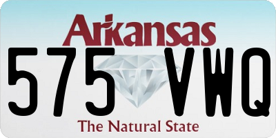 AR license plate 575VWQ
