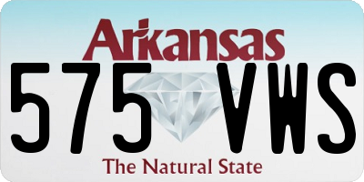 AR license plate 575VWS