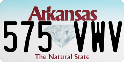 AR license plate 575VWV