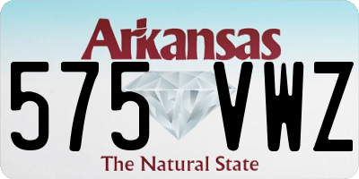 AR license plate 575VWZ