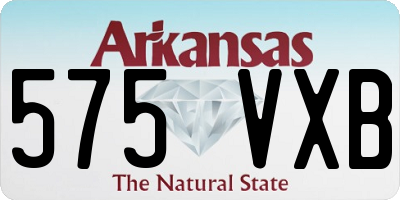 AR license plate 575VXB