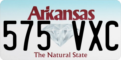 AR license plate 575VXC