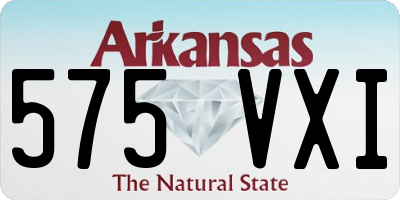 AR license plate 575VXI
