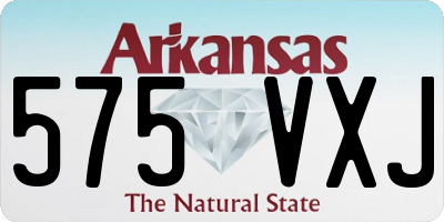 AR license plate 575VXJ