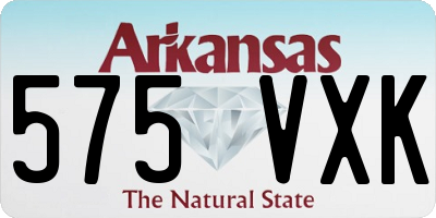 AR license plate 575VXK