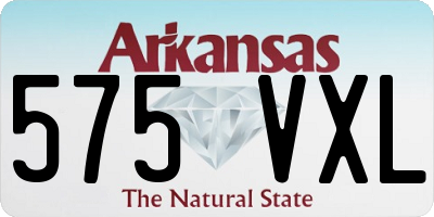 AR license plate 575VXL