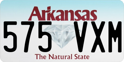 AR license plate 575VXM