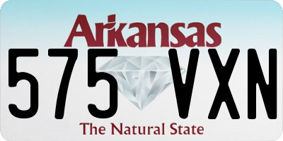 AR license plate 575VXN