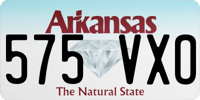 AR license plate 575VXO